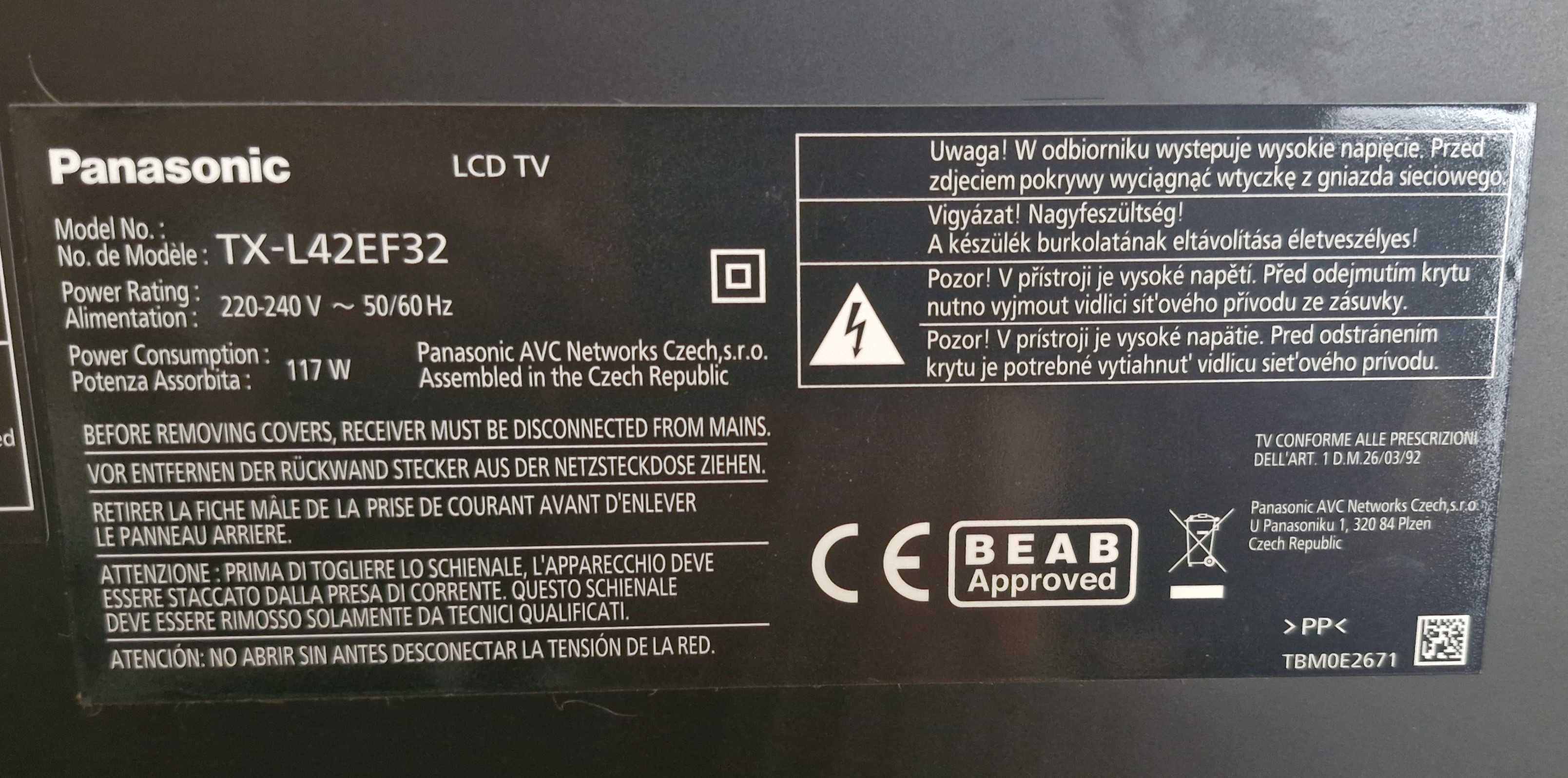 Телевізор "42" Panasonic TX-L42EF32