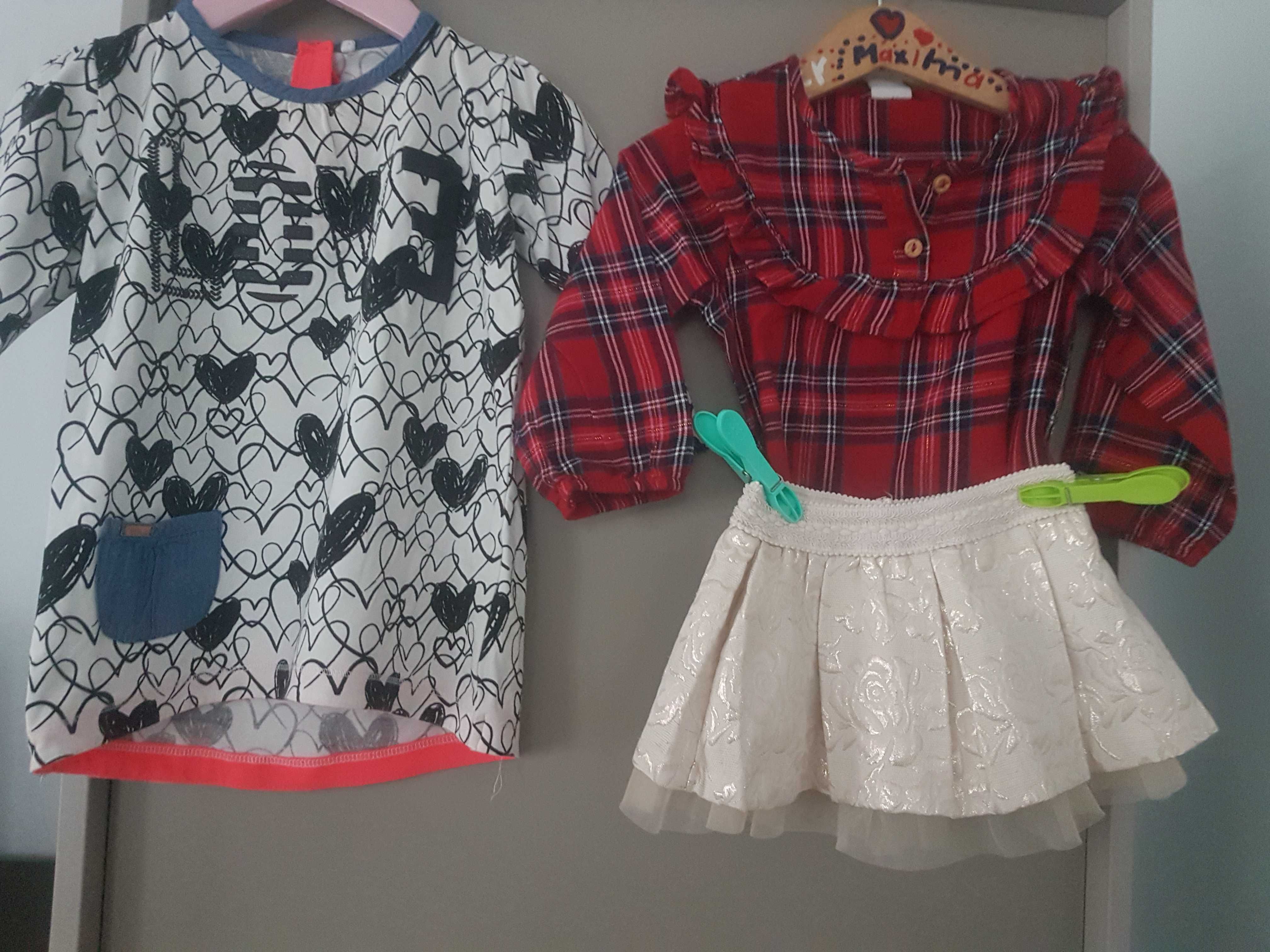 Paka ubranek, i, zestaw ubranek Benetton,  Molo r. 9 - 12 m( 74- 80)
