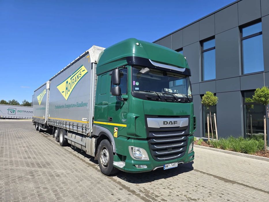 DAF XF 480 FAR  DAF XF 480 FAR Super Space Cab / Zestaw Tandem 120m3 Salon PL 1 właści