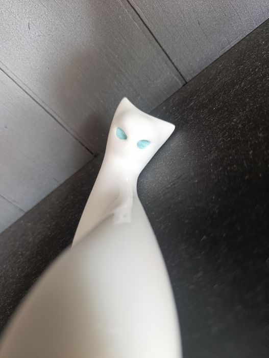 Porcelanowa figurka kota Ćmielów lata 50/60