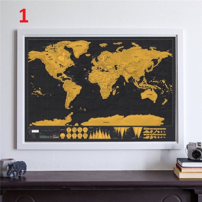 Varios Mapa Mundi Atlas p/ raspar Scratch viajantes wanderlust GRANDE