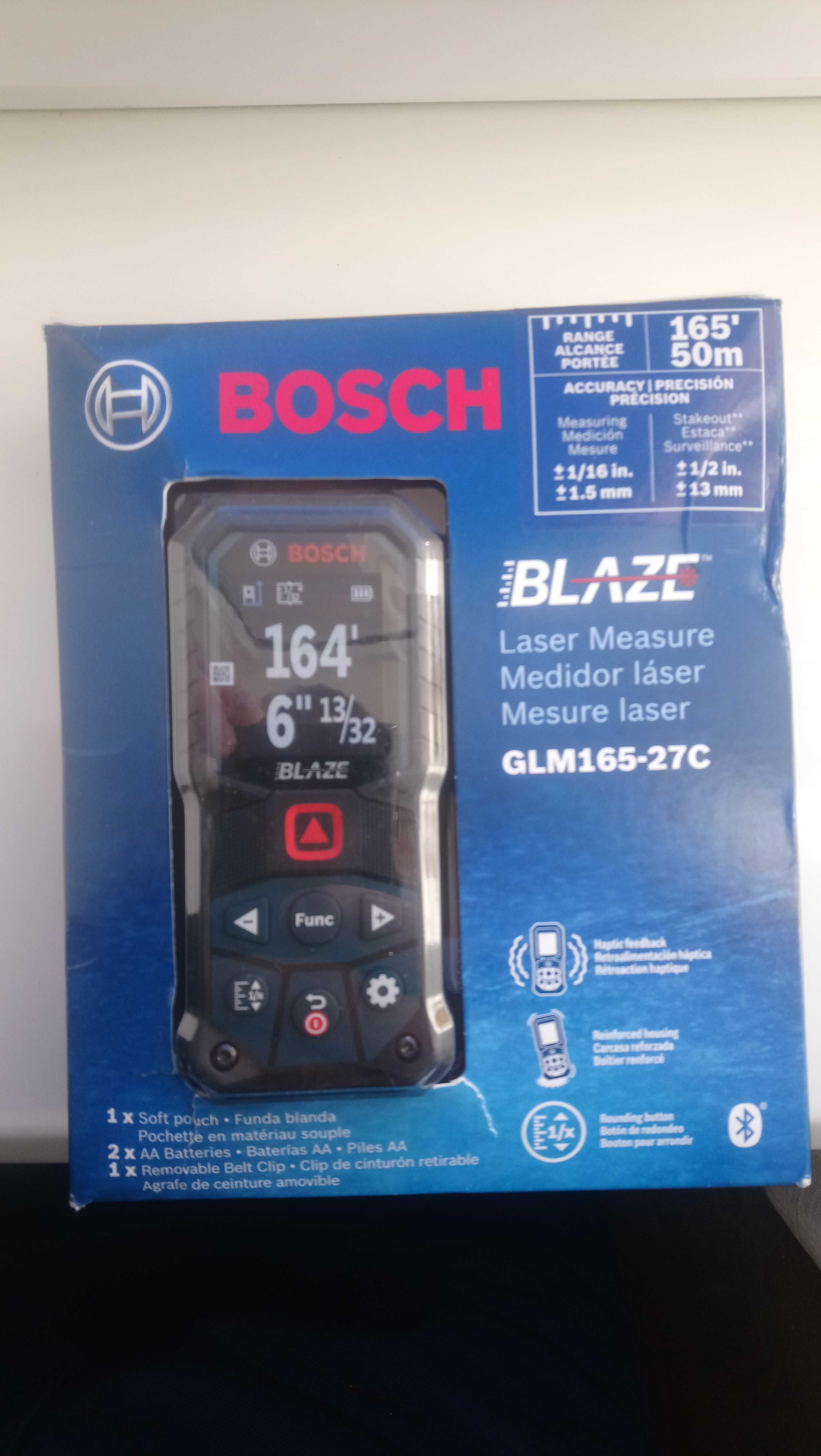 Лазерна рулетка нівелір BOSCH GLM165-27C Professional