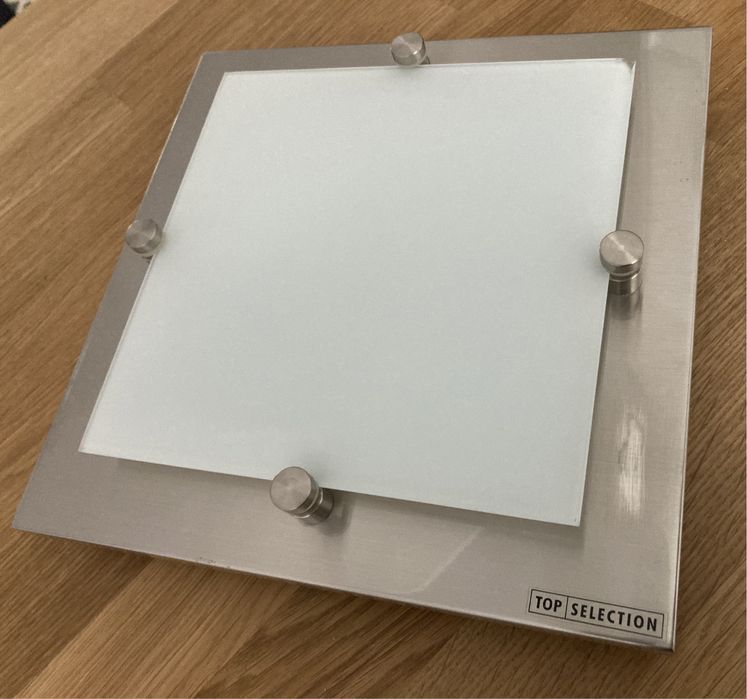 Kinkiet plafon lampa Massive srebrny stal chromowana