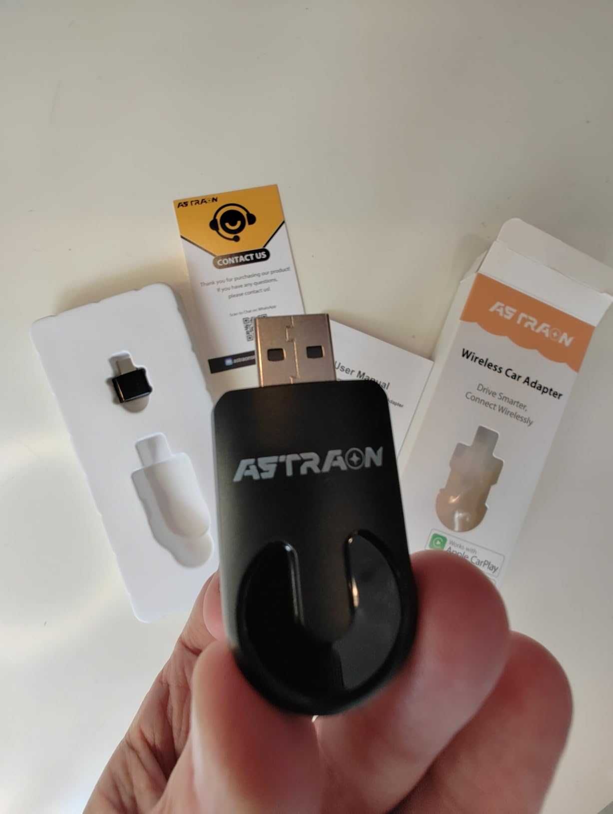 Adaptador wireless CarPlay e Android Auto