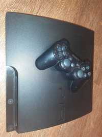 Sony Playstation 3 SLIM 500 GB black + геймпад (джойстик)