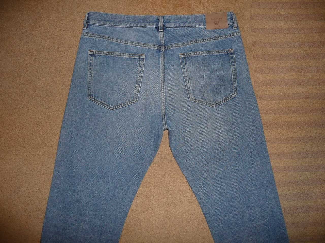 Spodnie dżinsy GANT W36/L30=49,5/101cm jeansy