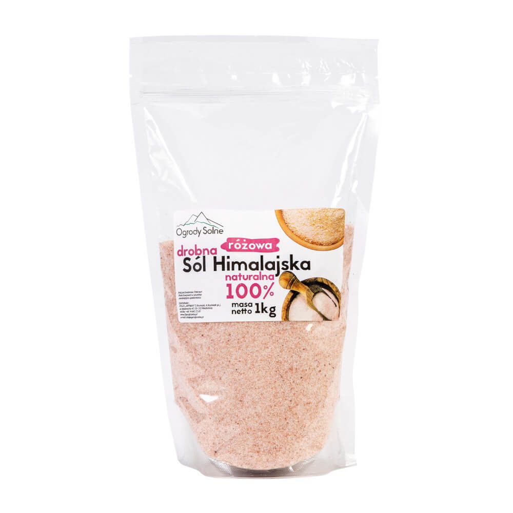 Sól w worku - himalajska różowa drobna - 1 kg
