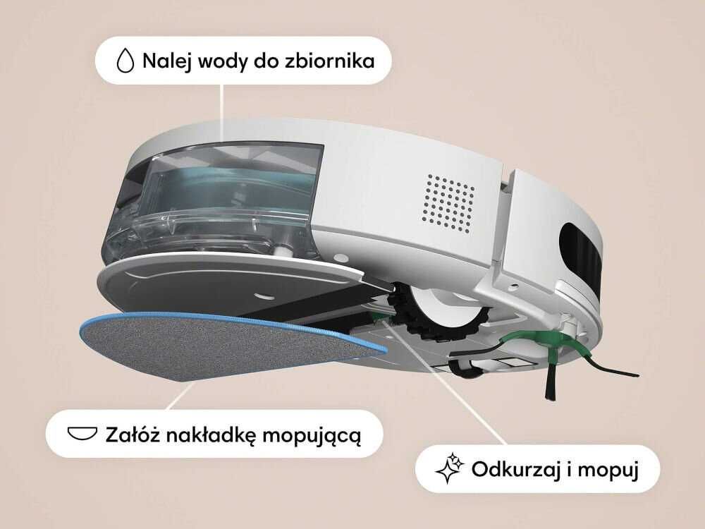 Robot odkurzająco-mopujący iRobot Roomba Combo Essential Biały