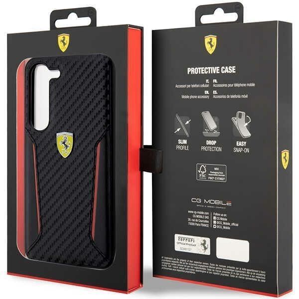 Etui Ferrari Carbon Contrast Edges do Samsung Galaxy S23+ S916