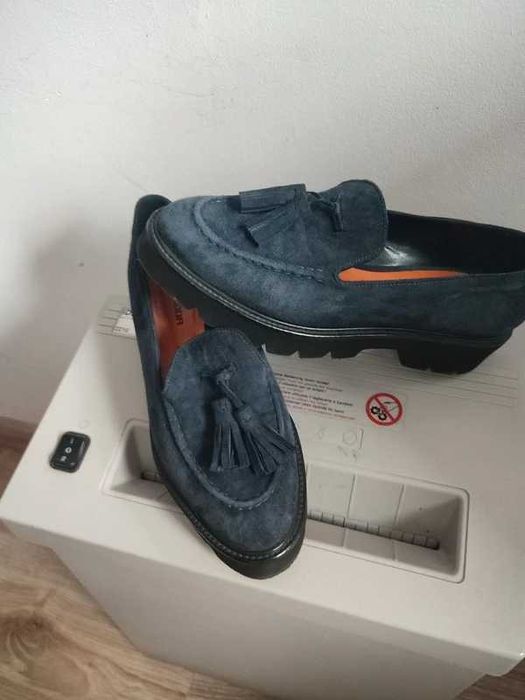 skórzane mokasyny rozm. 36 firmy Prima moda