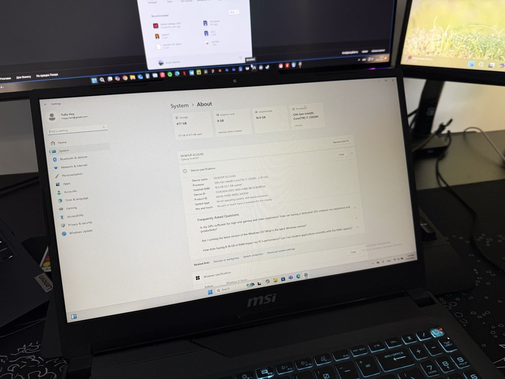 Msi cyborg 15 A12VF