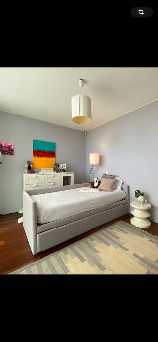 Cama Solteiro Dupla Estofada