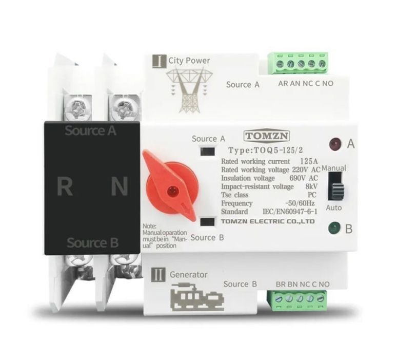 Автомат ввода резерва АВР Tomzn