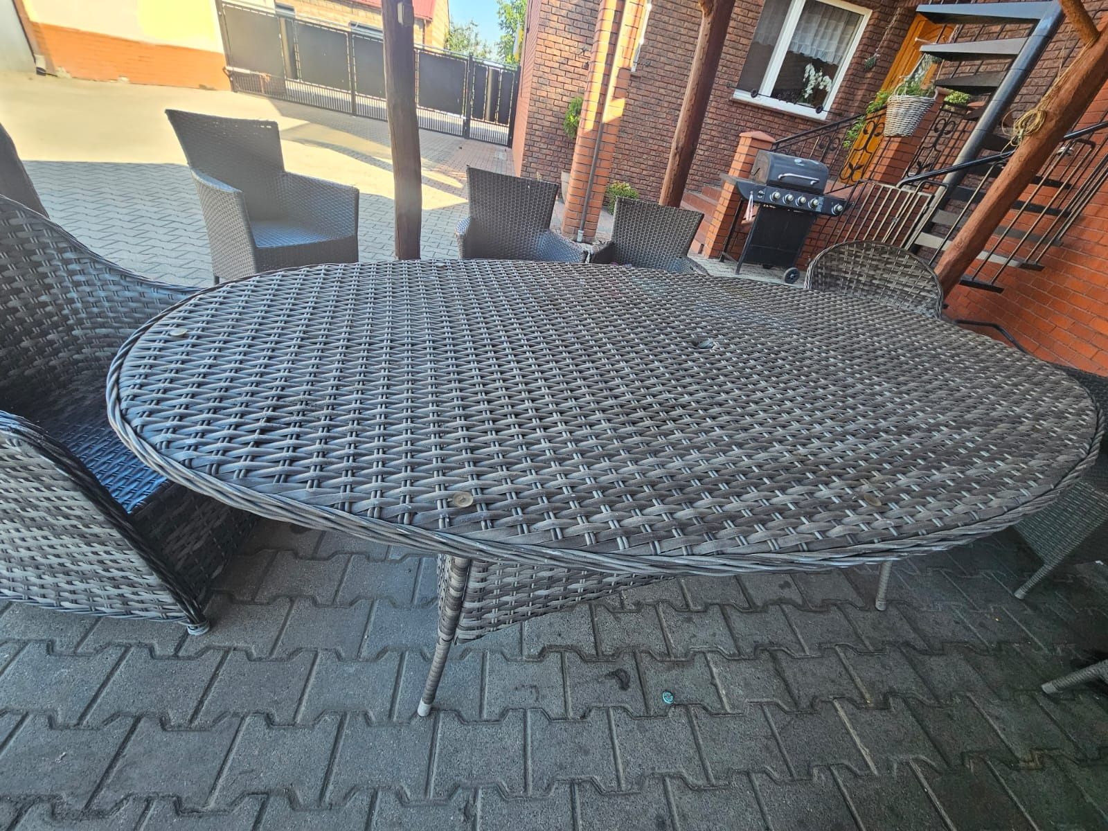 Stół ogrodowy technorattan