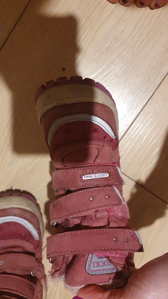 Skórzane buty zimowe 25 lasocki kids