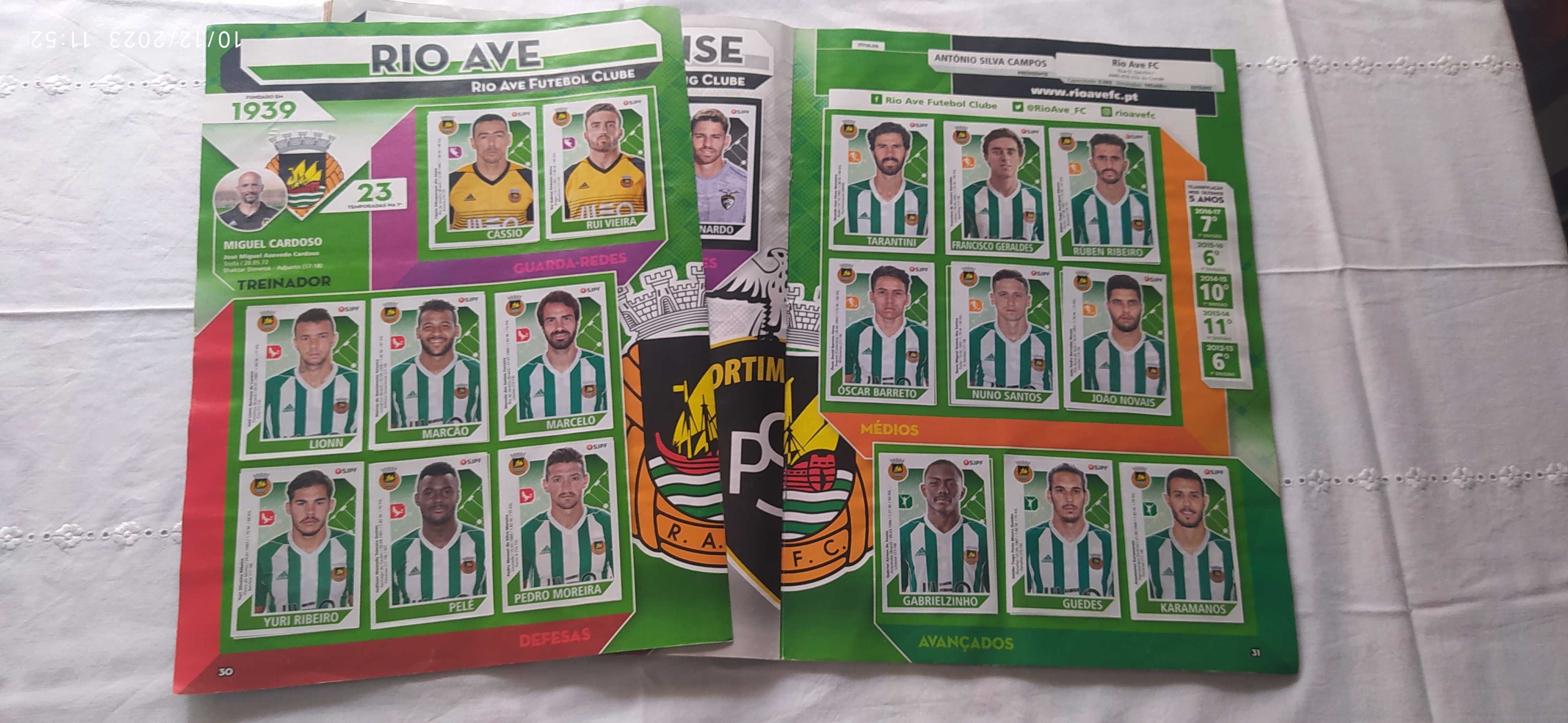 Caderneta Panini COMPLETA Futebol Liga Nos 2017-18