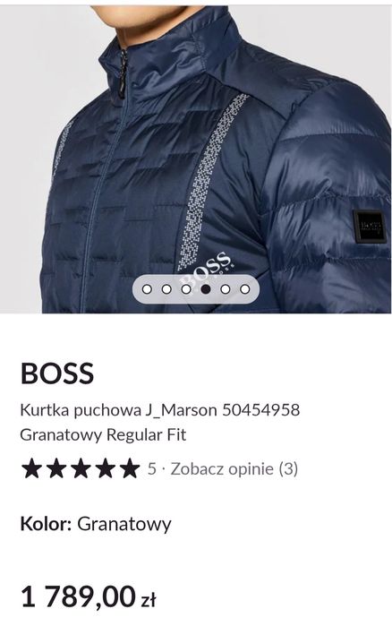 Boss kurtka puchowa męska lekka r. L