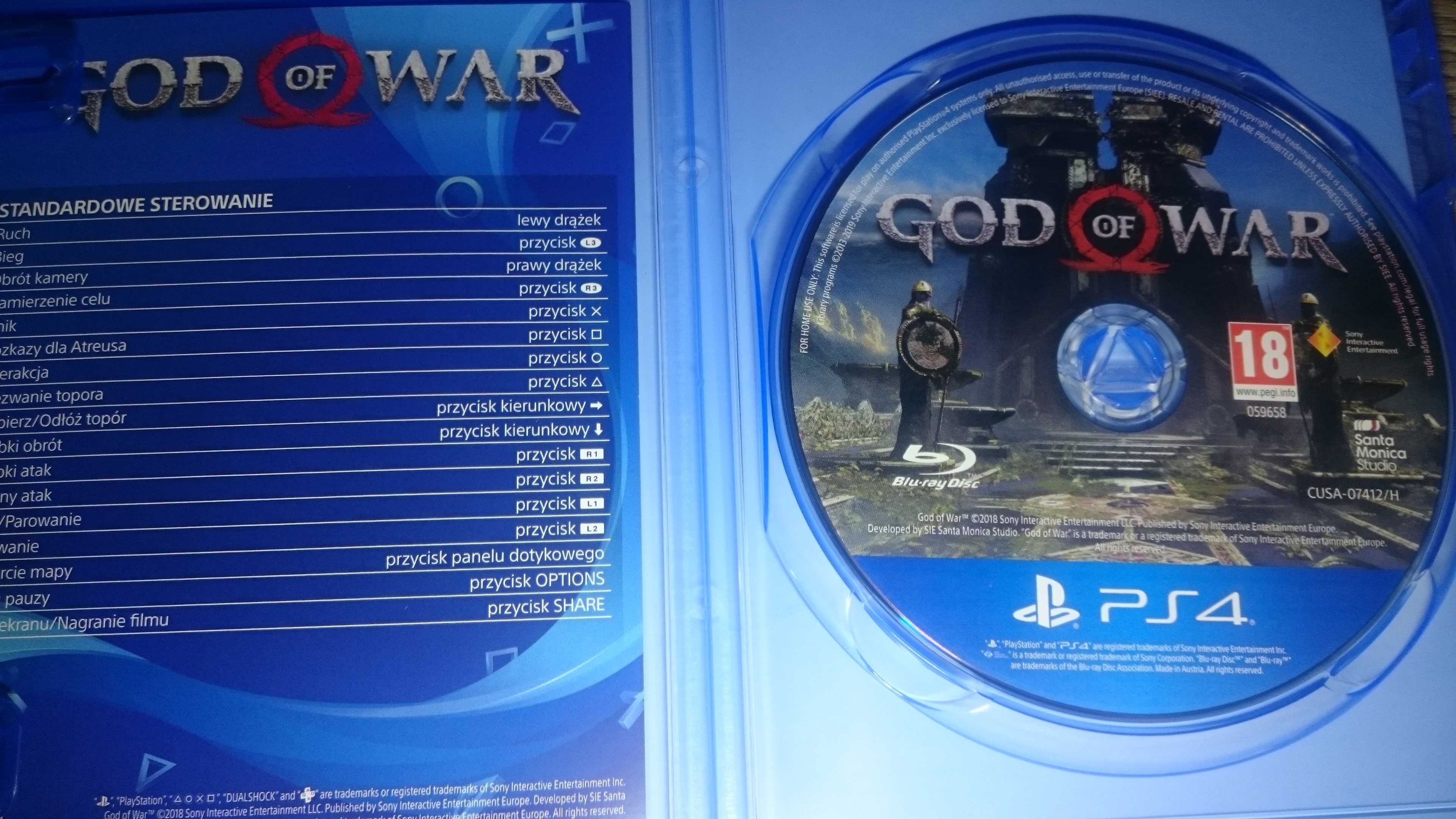 Gra God of War ps4 POLSKA playstation 4 last of us Wiedźmin assassins