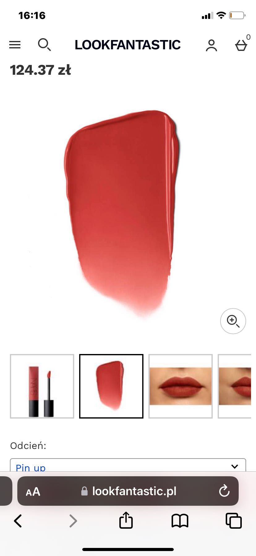 Pomadka do ust NARS kolor Pin up