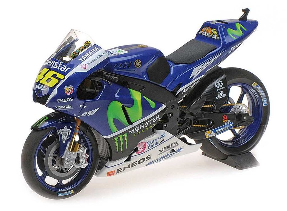 1/18 yamaha yzr-m1 movistar testbike 2016 valentino rossi (minichamps)