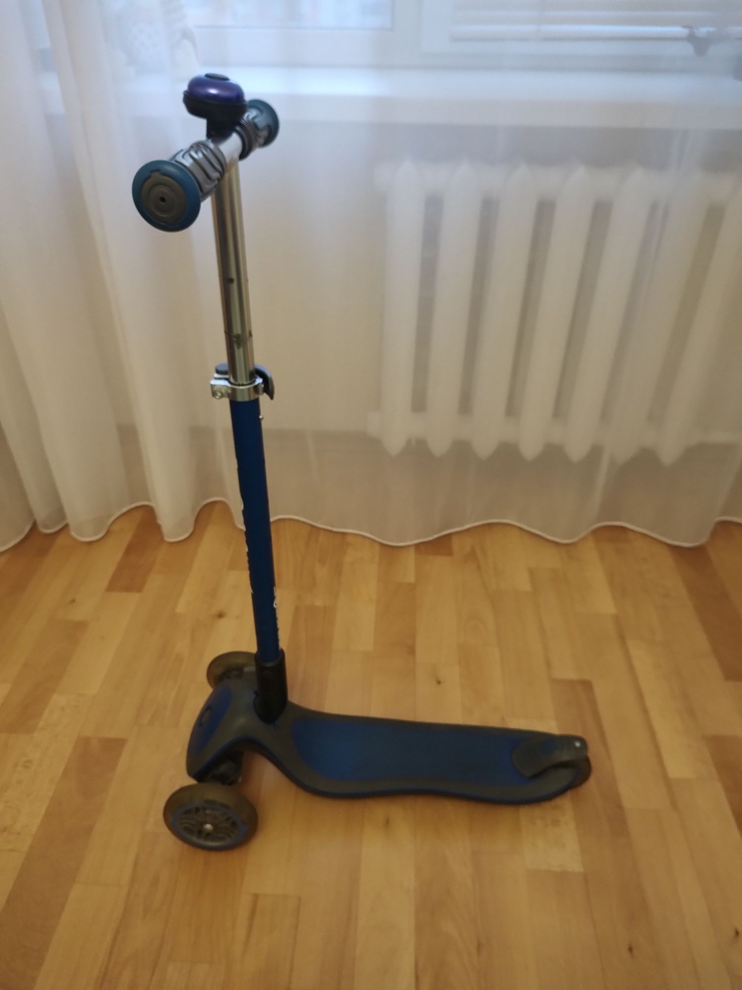 Самокат Globber Fold Up Elite Deluxe (синій)