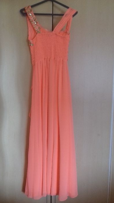 Vestido comprido de festa Tentation S/M coral