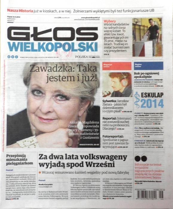 Głos Wielkopolski 2014 - Magdalena Zawadzka