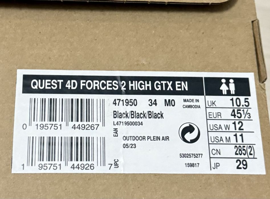 Salomon Quest 4D GTX Forces 2 High EN - Black