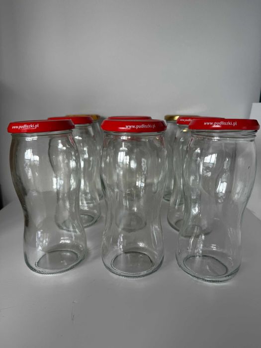 Szklane słoiki na soki, przetwory, przeciery, poj. 500 ml, 9 szt.