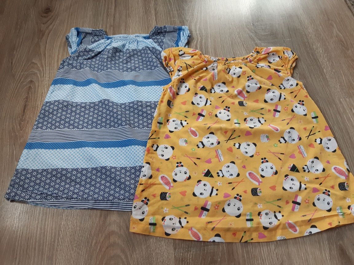 Sukienki/tuniki dla dziewczynki 2szt. H&M r.86