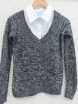 Sweter w serek Terranova XS
