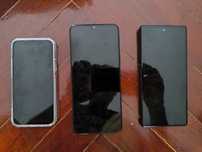 3 telemóveis usados