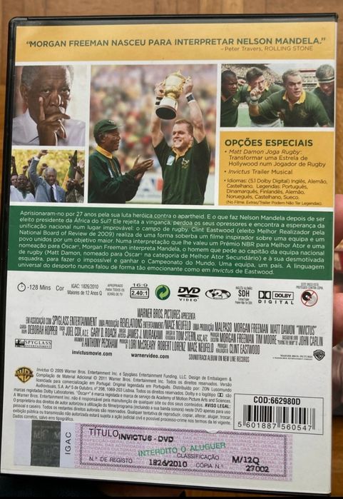 DVD invictus    .