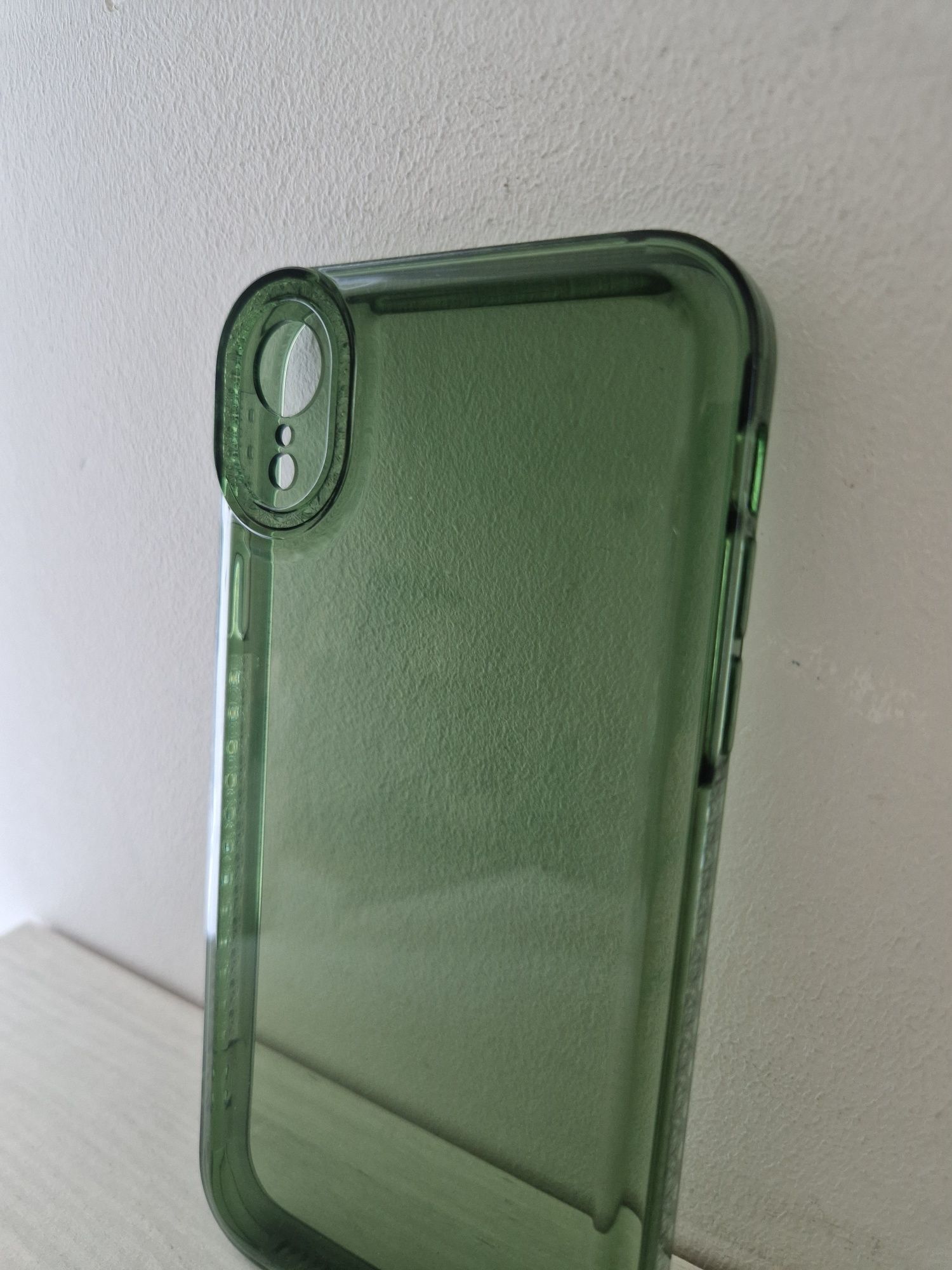 Etui Crystal Diamond 2mm Case do Iphone XR Przezroczysty zielony