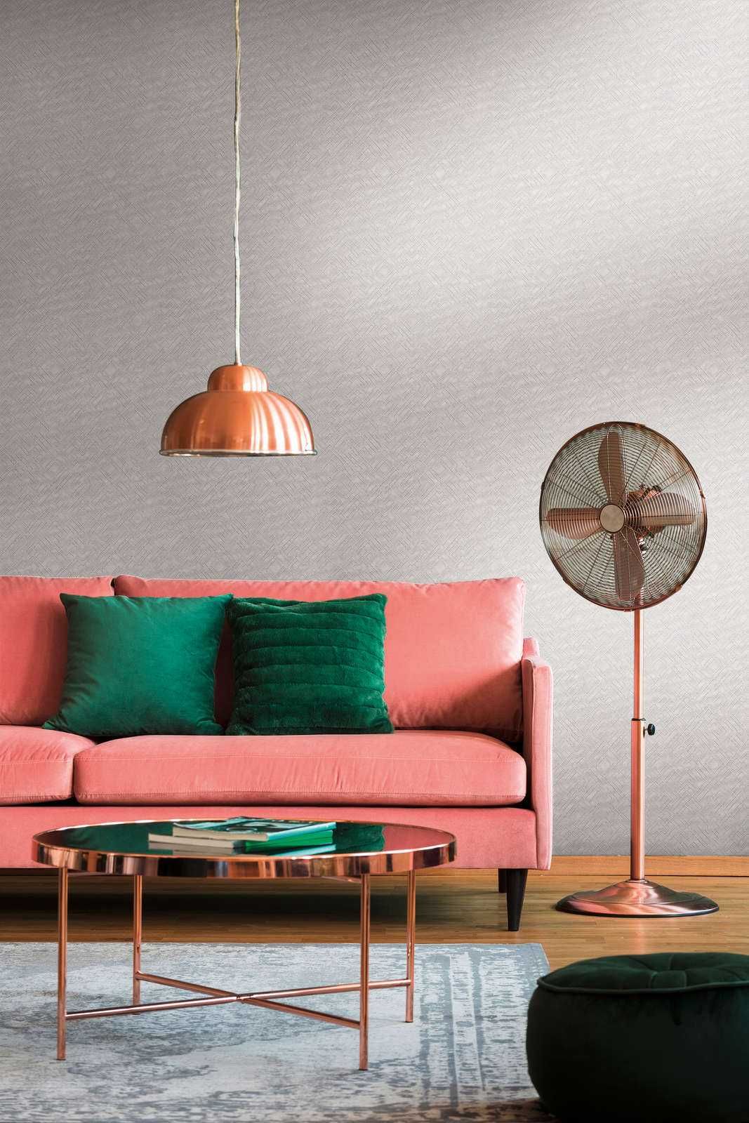 Papel de Parede Geométrico Cinza da Living Walls Ref 38828-4 - NOVO