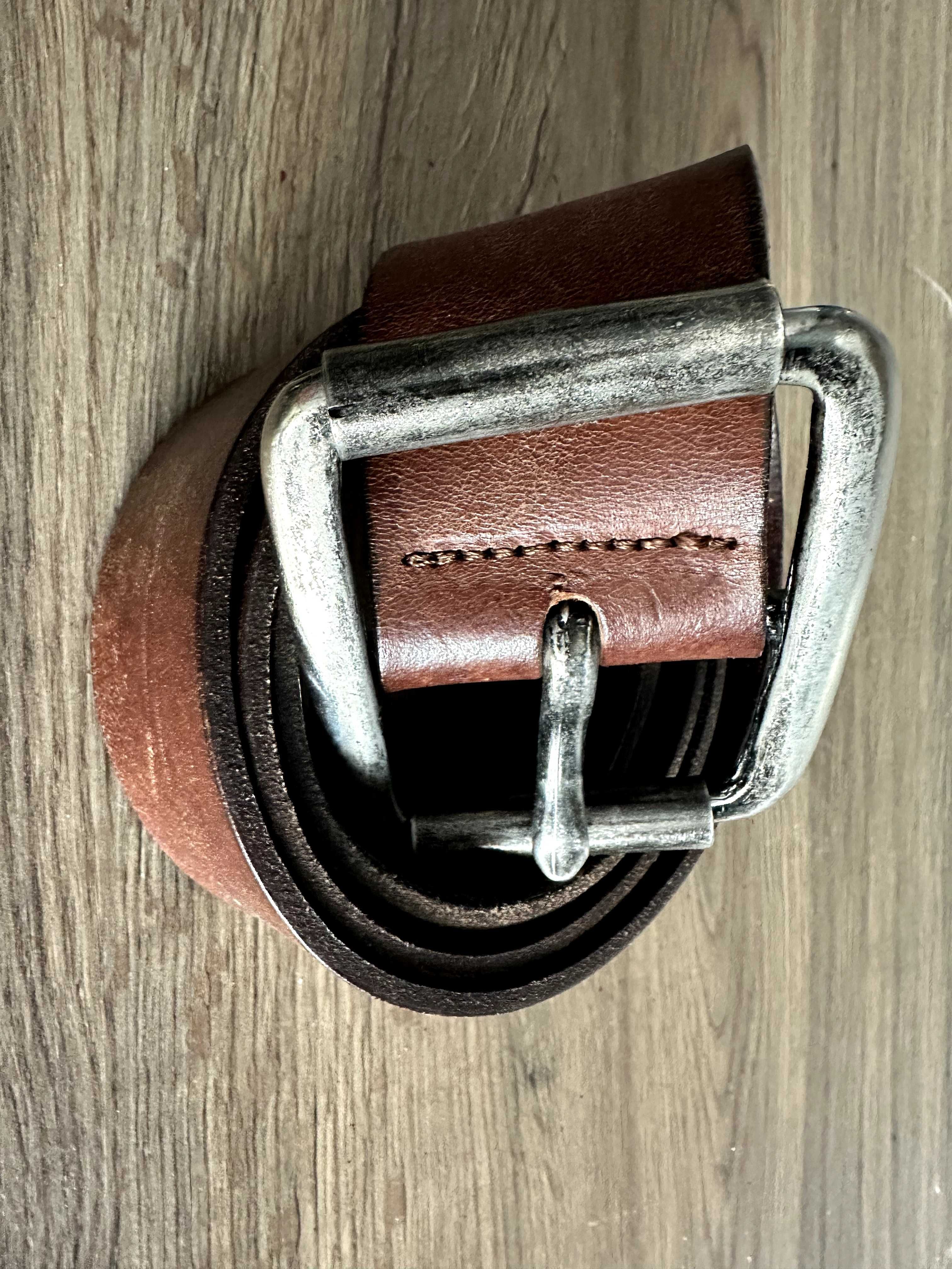 Pasek skórzany męski Cowboys Belt 95 brązowy