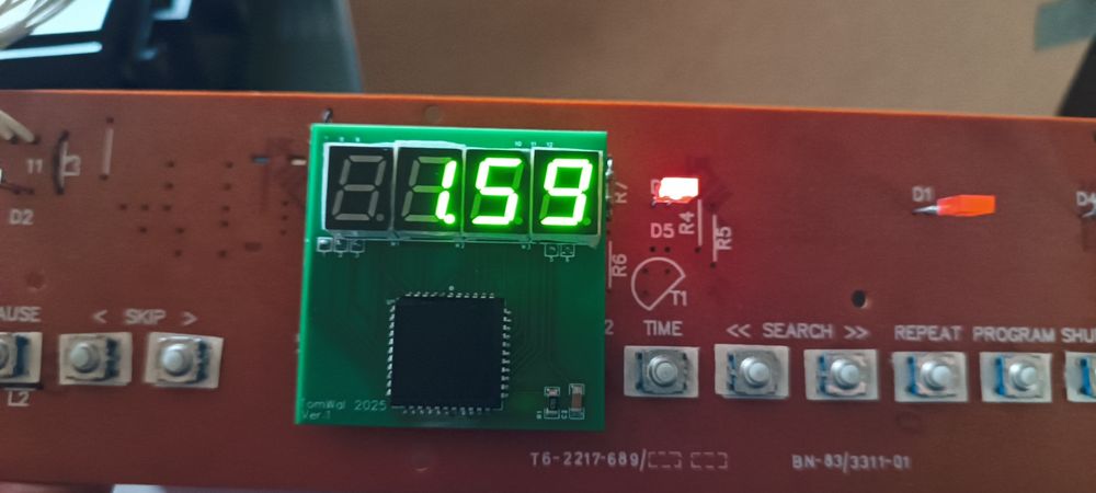 CD Diora, MacWatts 0422, 0421, Dyskofonu 042 Unitra, wyświetlacz LED.