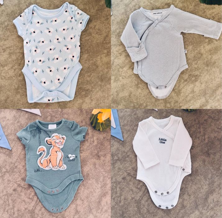 Боді чоловічки ромпери сліпи Next H&M Georgе 0-3м новорічний боді