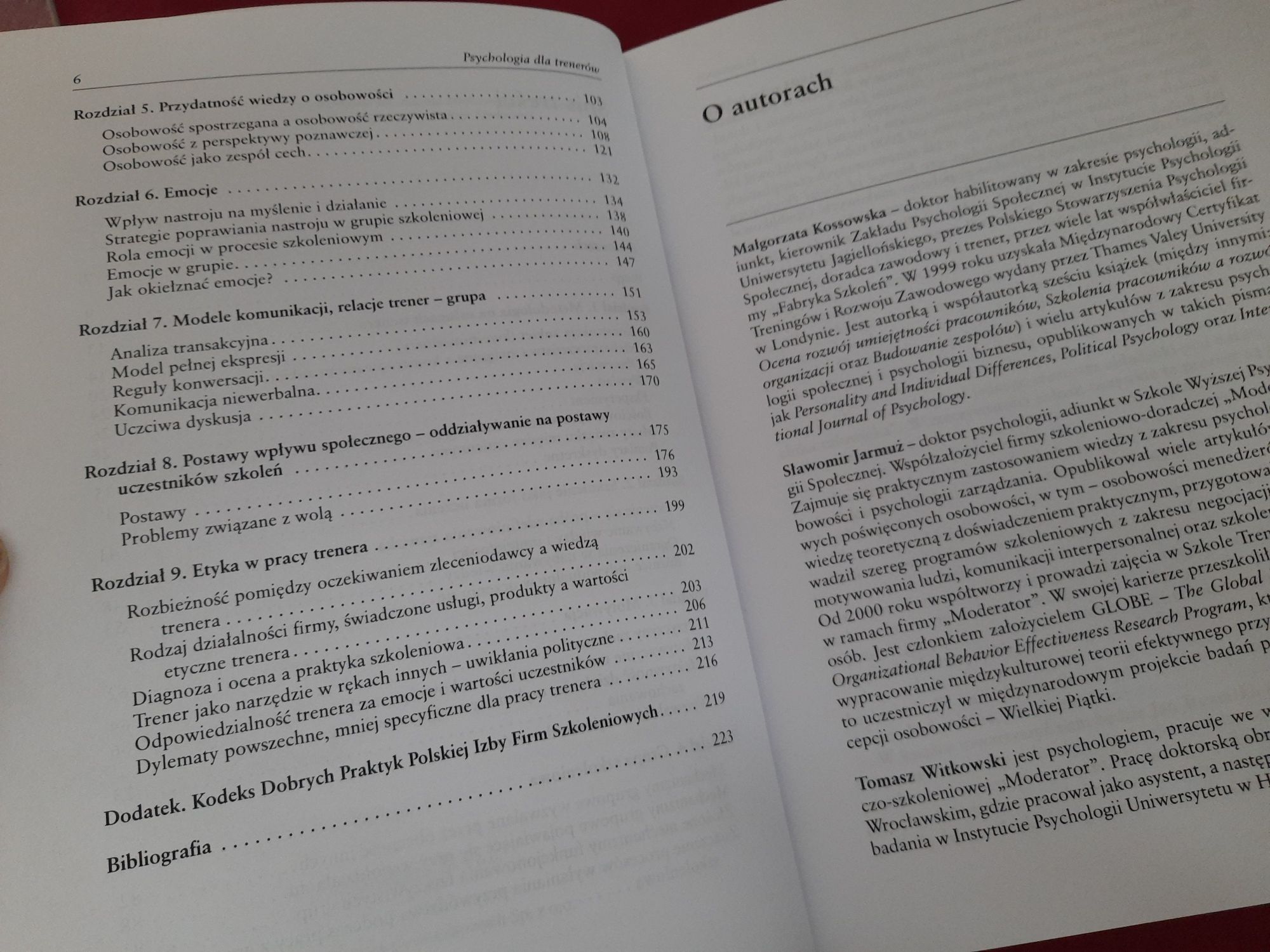 Psychologia dla trenerów -  Kossowska Jarmuż Witkowski (nowa)