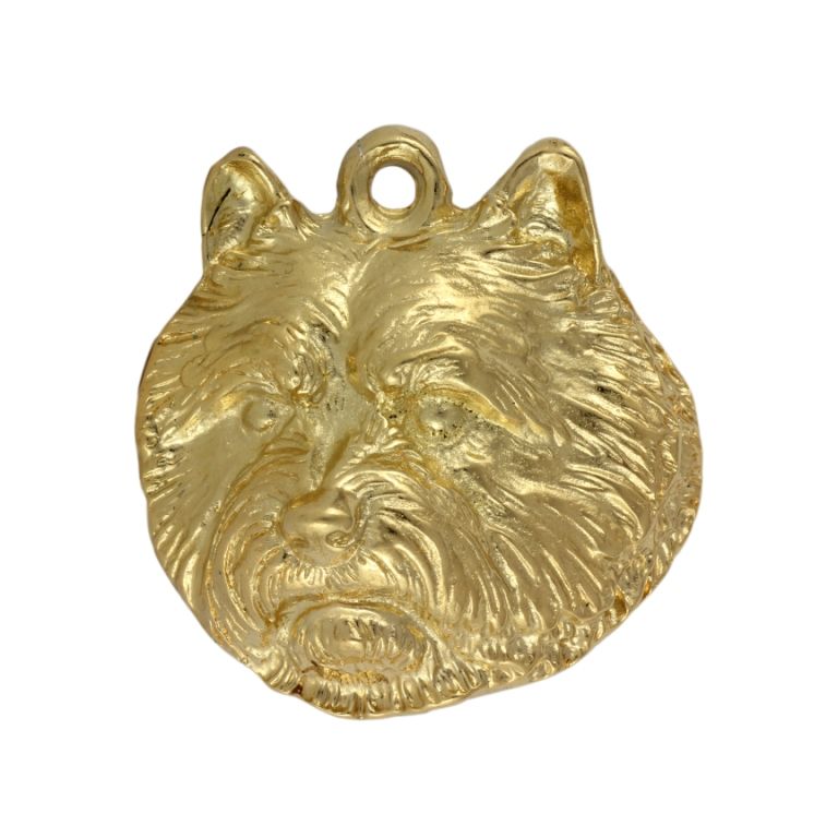 Norwich Terrier naszyjnik pozłocony Art-Dog