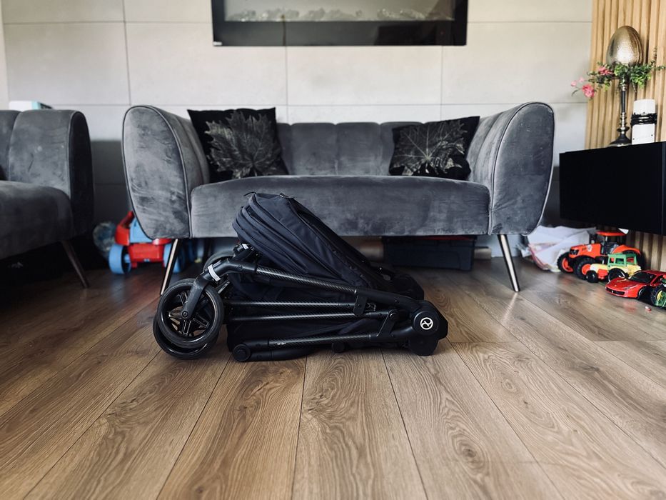 Wózek 3w1+baza Cybex Melio Carbon z fotelikiem Kiddy i baza