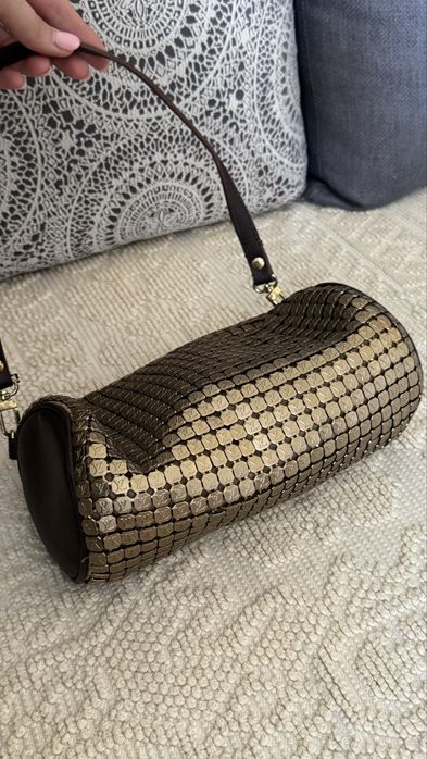 Złota torebka LV pochette