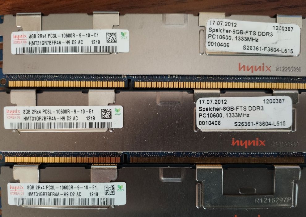 Pamięć Ram DDR3 PC3L 10600R HYNIX 24 GB