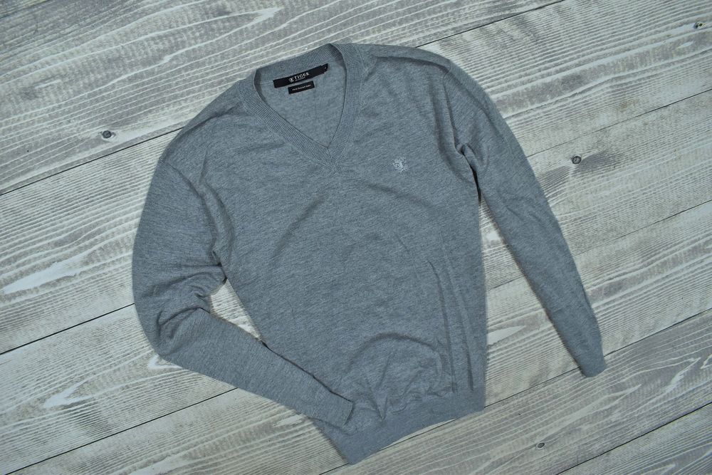 Tiger Of Sweden Lekki Wełniany Sweter Męski V Neck L