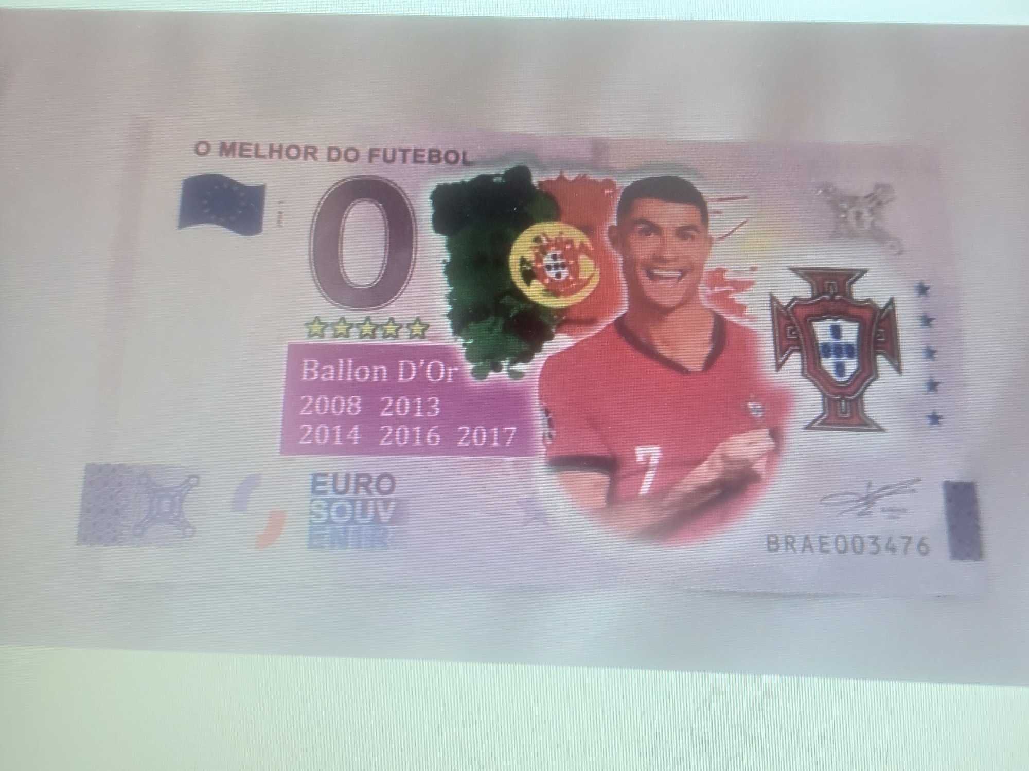 Notas Souvenir 0 Zero euros Portugal