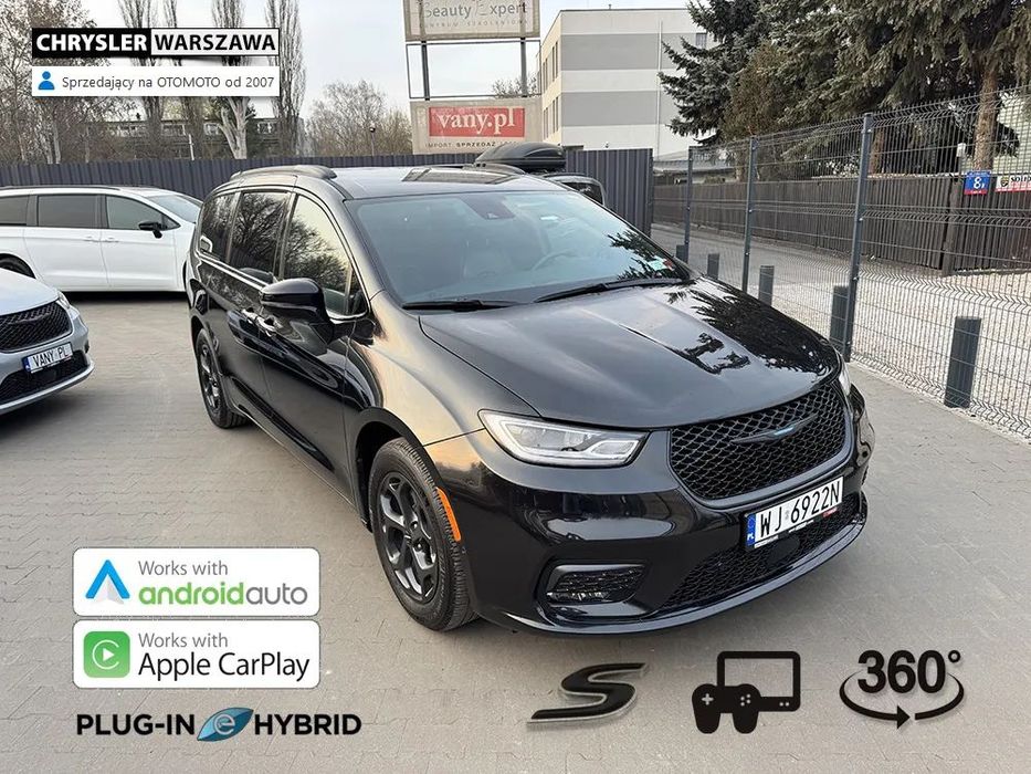 Chrysler Pacifica eHybrid, DVD, kam 360, radar, plug-in, S pakiet