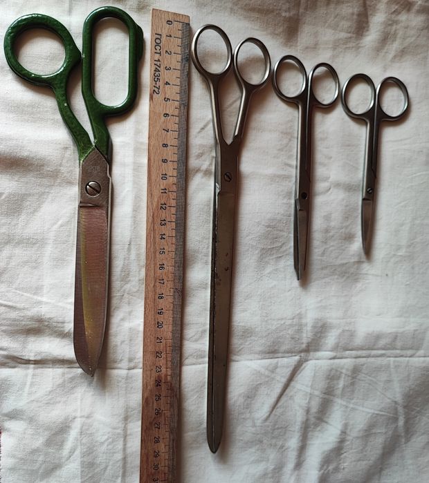 Набор стальных ножниц для шитья