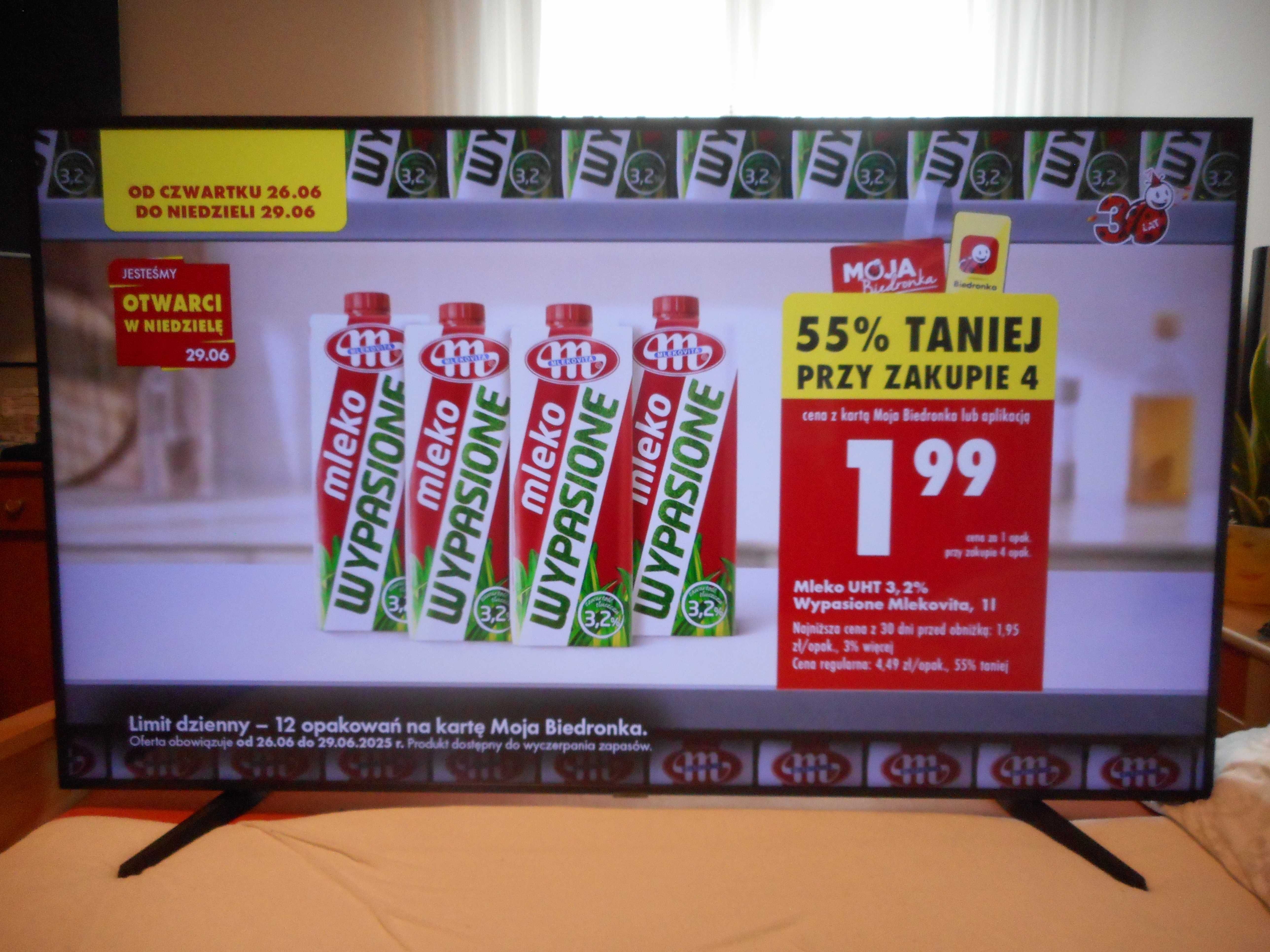 Super Telewizor Samsung 65 cali DVBT-2   Smart TV 4-K UHD