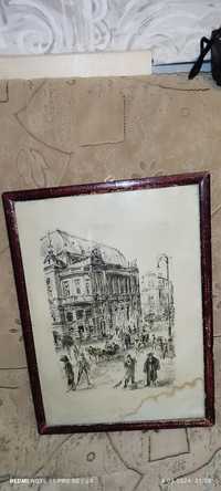 Sprzedam stary obraz Powiatowa i Miejska biblioteka w Pile oryginał