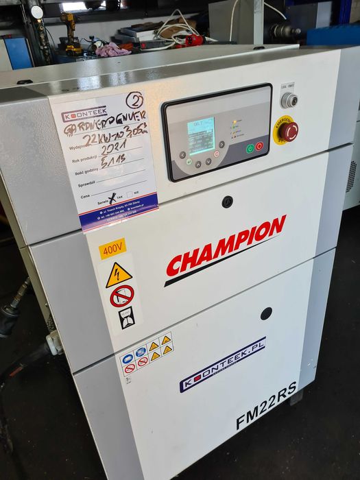 Kompresor Gardner Denver Champion FM22RS, 2021r, 22 kw, Falownik